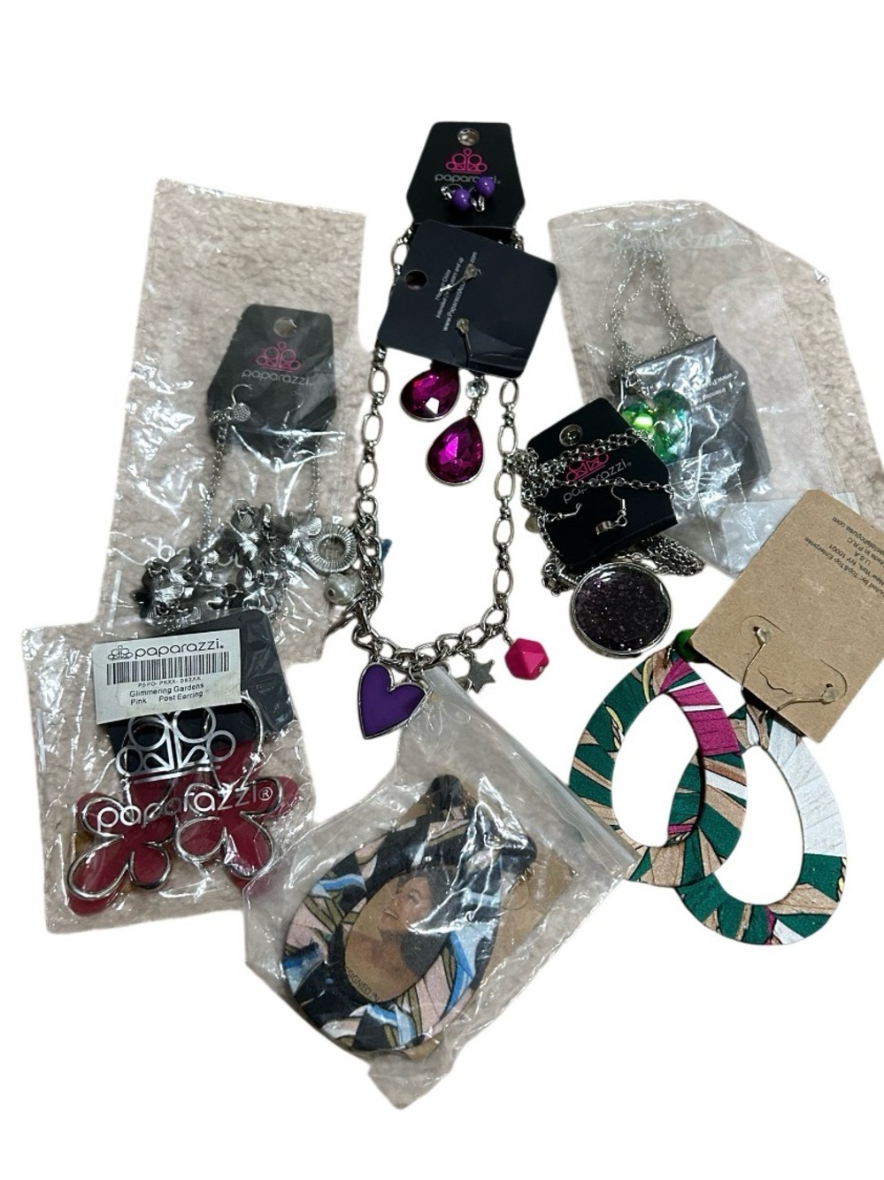 paparazzi Purple & Fuchsia Mixed Statement Jewelry Set